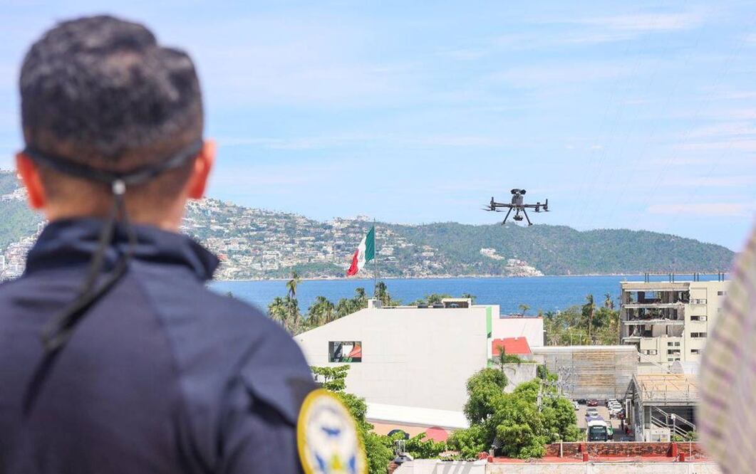 Patrullan Acapulco con drones para disuadir y disminuir la violencia e inseguridad. Foto: Especial