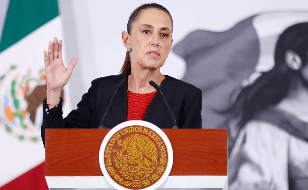 Presidenta Claudia Sheinbaum durante su conferencia de prensa desde Palacio Nacional (21/05/2026). Foto: Diego Simón Sánchez / EL UNIVERSAL