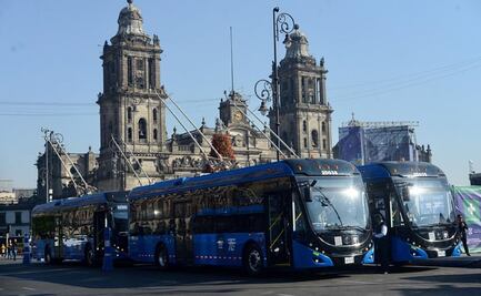 Sheinbaum da banderazo de salida a 23 trolebuses nuevos