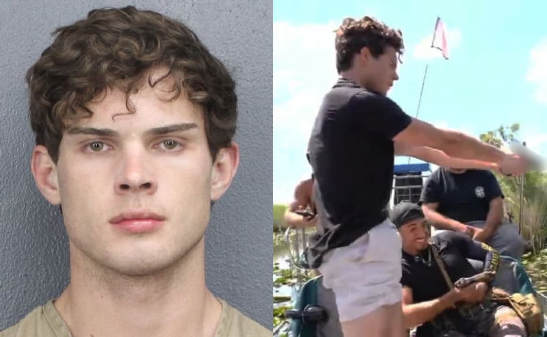 Streamer es arrestado por disparar a un caimán en vivo; ¿Quién es "Clavicular"? Foto: Broward Sheriff's Office / Captura de pantalla