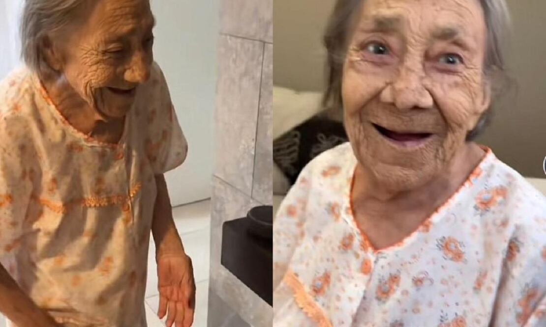 Una abuelita enterneció a las redes sociales cuando le dio una orden a Alexa y se emocionó al oír su canción. FOTO: @euniceherrera TIKTOK