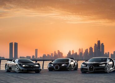 Bugatti reúne a sus tres modelos más icónicos