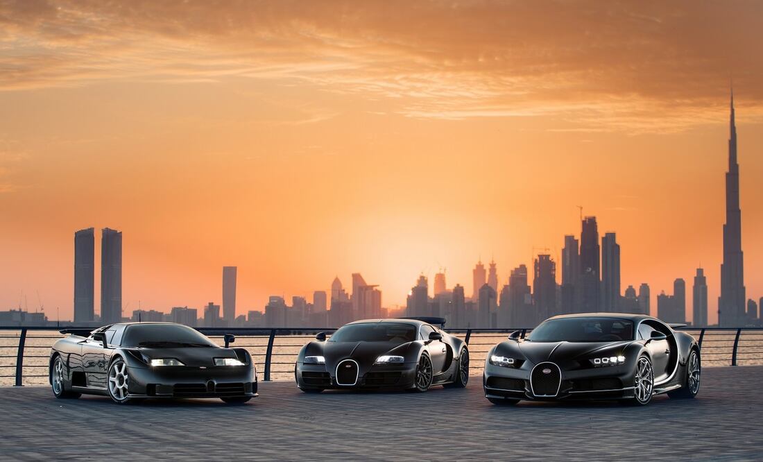 Bugatti reúne a sus tres modelos más icónicos