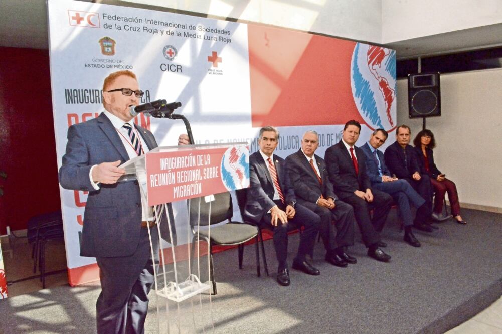 Miembros de la Cruz Roja y de la Media Luna Roja de 25 países de América y el Caribe se reunieron hoy en Toluca, Estado de México (CRUZ ROJA)