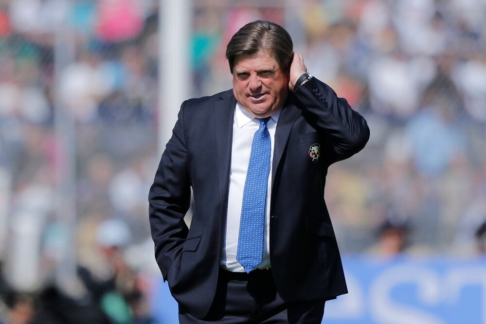 Imago7. Miguel Herrra no quedó conforme con el resultado del juego entre Pumas y América de la Jornada 3 del Clausura 2018