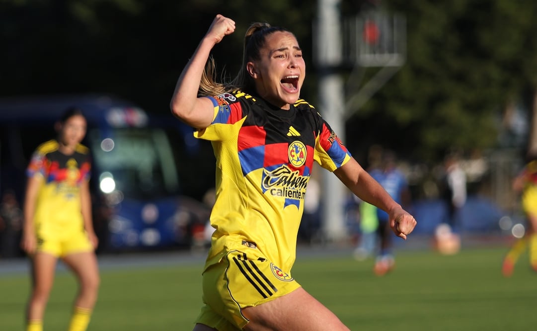Irene Guerrero celebra un gol en el Clausura 2026. FOTO: IMAGO7