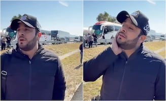 "Gallo" Elizalde, uno de los afectados por los bloqueos en carreteras: "llevamos unas 25 horas aquí"