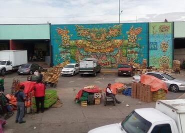 Murales le echan sazón a la Central de Abasto