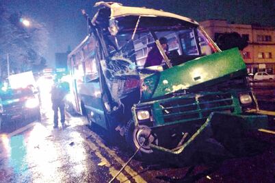 Microbúses, unidades de alto riesgo