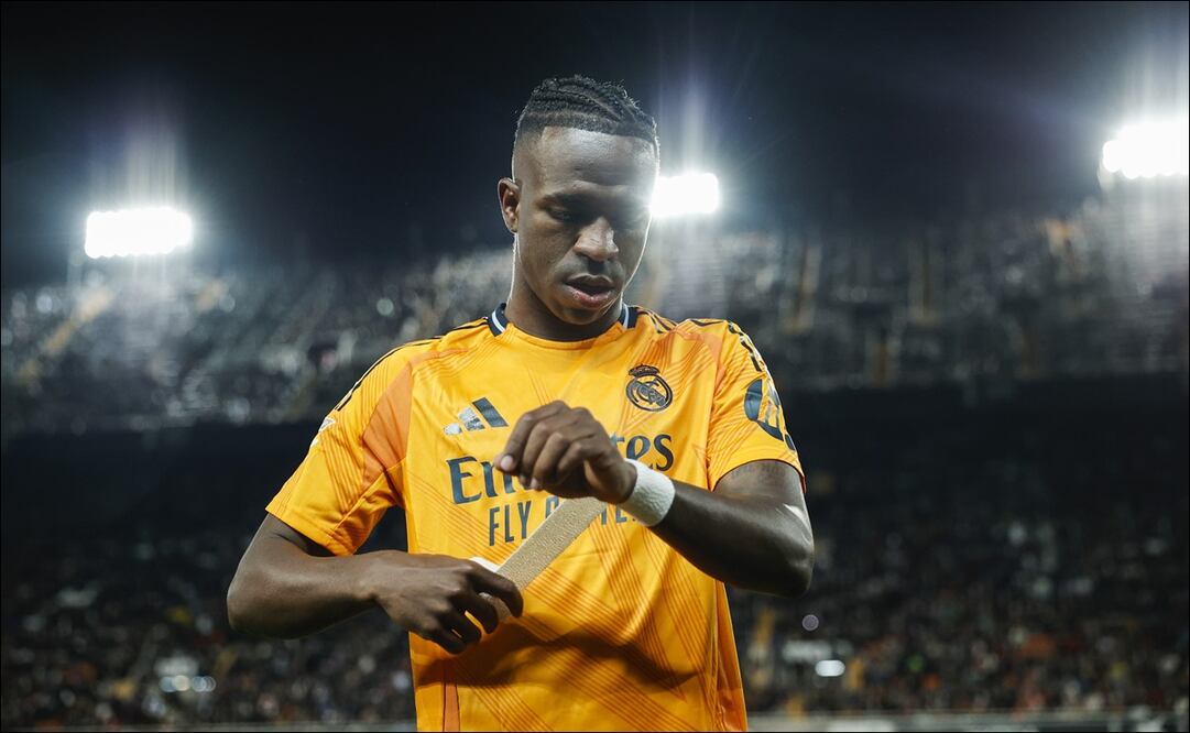 Vinicius, expulsado en Mestalla / Foto: EFE
