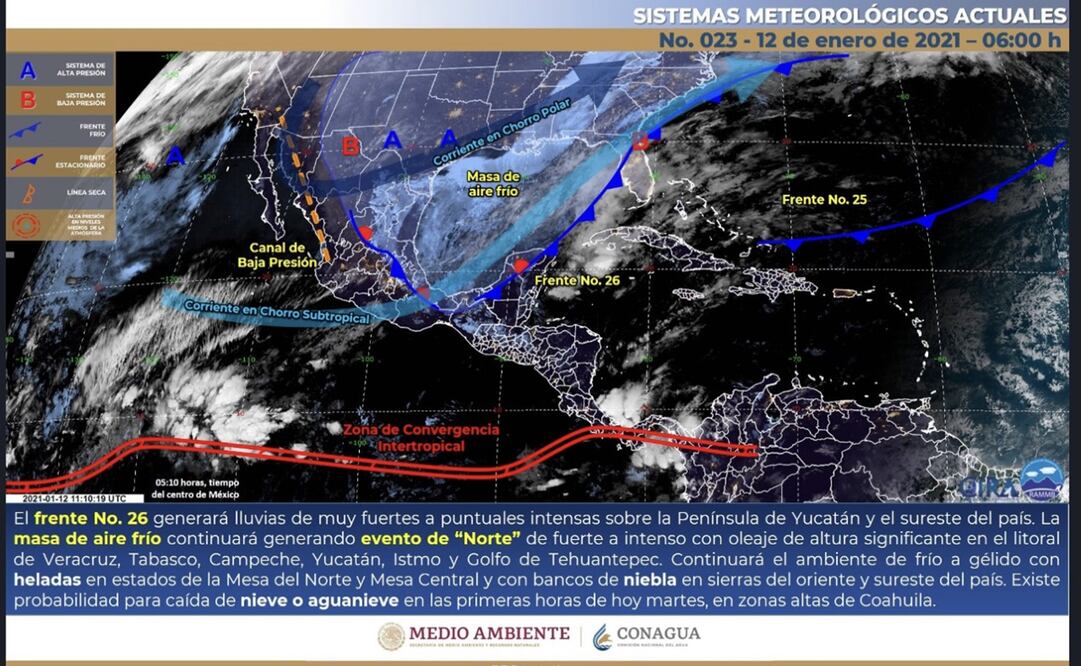Temperaturas congelantes en Sonora; amanece en -8 grados centígrados en la sierra alta