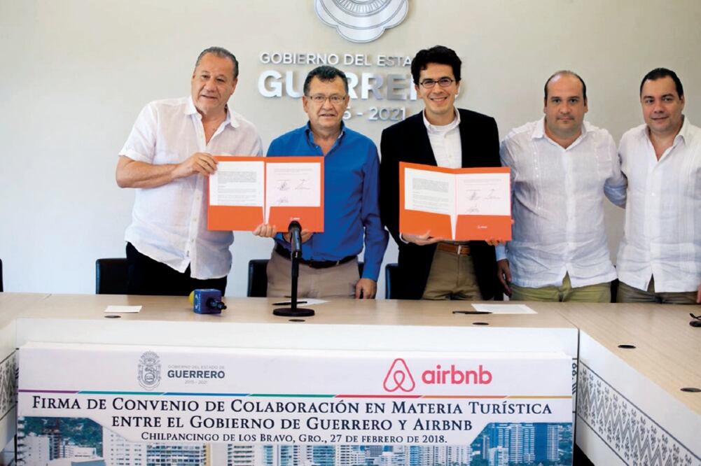 Los representantes del gobierno de Guerrero y de Airbnb coincidieron en que el acuerdo es ganar-ganar para ambos. (FOTO: Especial)