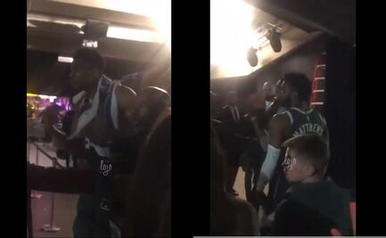 Jugadores de los Bucks se enfrentan con aficionado después de derrota