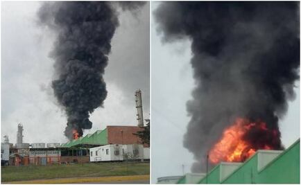 Se registra incendio en refinería de Tula