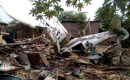 Avioneta se desploma sobre vivienda en Chiapas