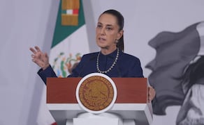 Presidenta Claudia Sheinbaum durante su conferencia de prensa este 9 de julio del 2026 desde Palacio Nacional (09/07/2026). Foto: Gabriel Pano / EL UNIVERSAL