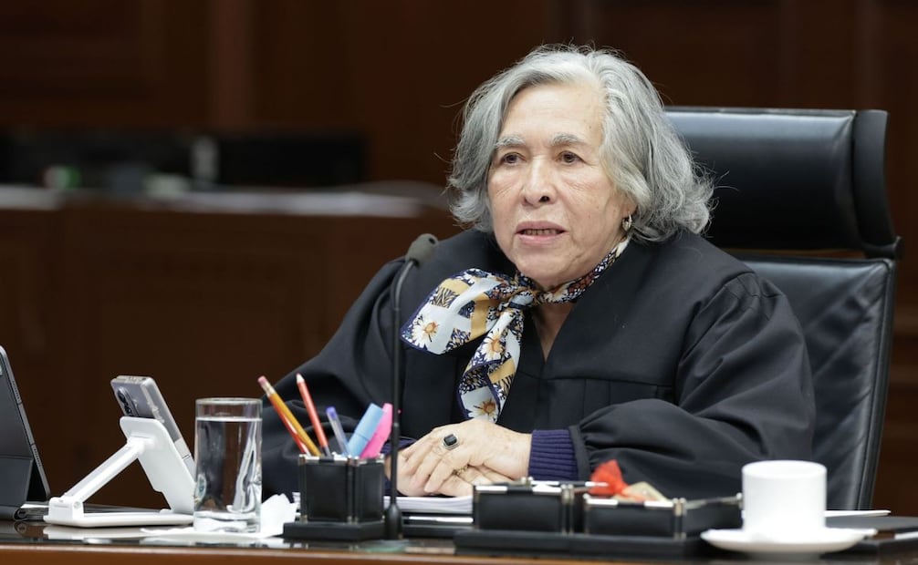La ministra María Estela Ríos González en sesión del Pleno de la Suprema Corte de Justicia de la Nación del pasado 9 de febrero de 2026. Foto: SCJN/Cuartoscuro