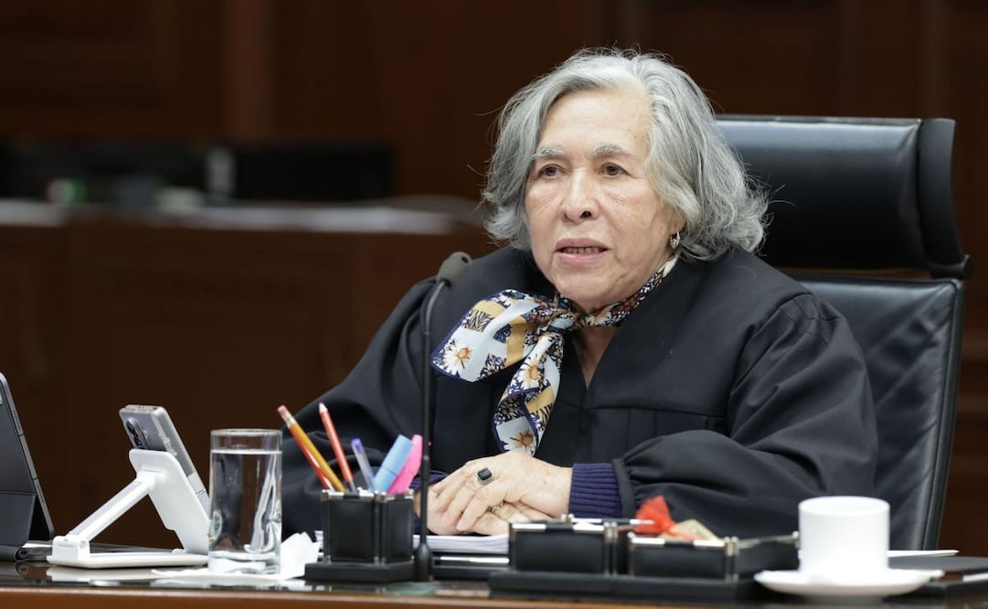 La ministra María Estela Ríos González en sesión del Pleno de la Suprema Corte de Justicia de la Nación del pasado 9 de febrero de 2026. Foto: SCJN/Cuartoscuro
