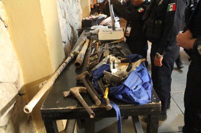 Hallan machetes, cuchillos y hasta un Xbox en penal de Hermosillo
