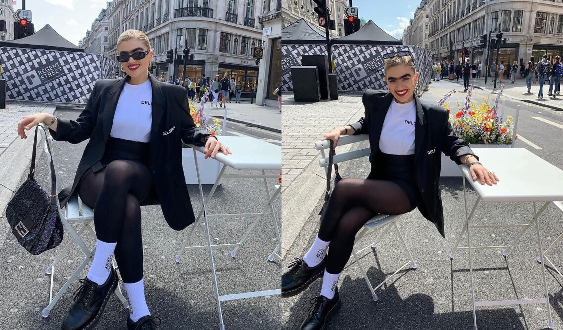 La modelo además de llevar la uniceja, busca enviar un poderoso mensaje en el mundo de la moda / Fotos: Instagram @sophiahadjipanteli