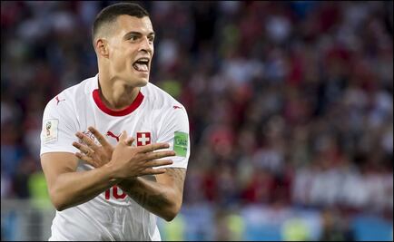 El gol de Xhaka con el que Suiza empató 1-1 a Serbia