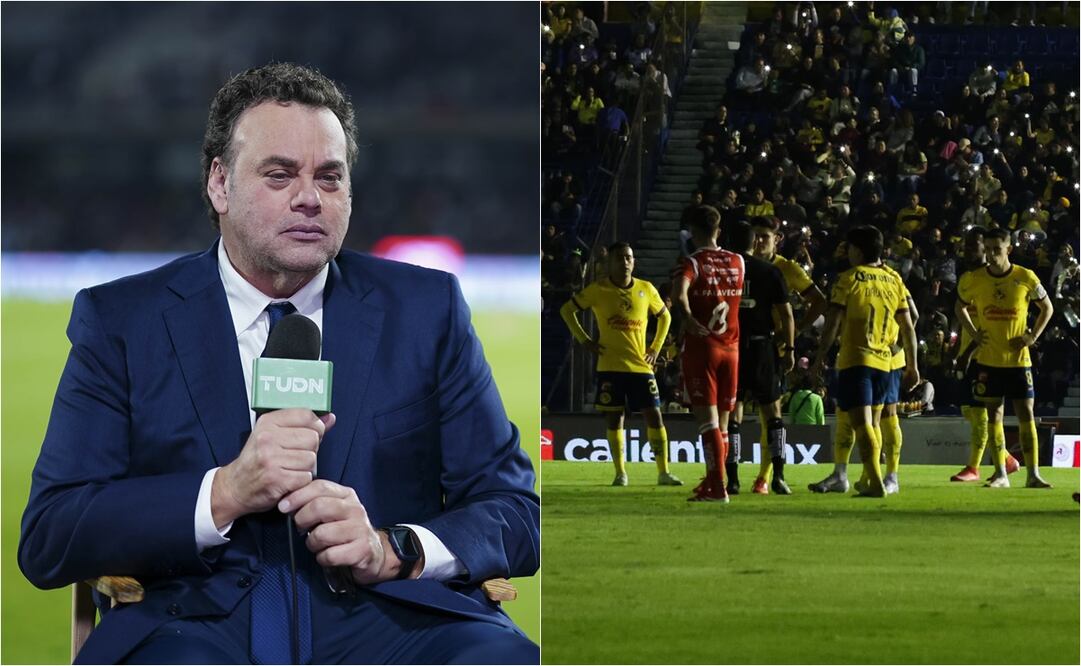 FOTO: ESPECIAL - David Faitelson explota tras apagón en el América ante Necaxa; "Liga bananera"