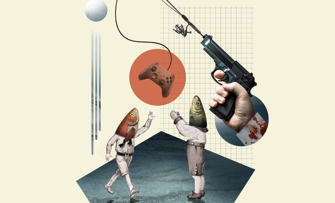 Videojuegos, el nuevo gancho del crimen para captar menores; los atraen con promesas de dinero y poder. Ilustración de Liliana Pedraza