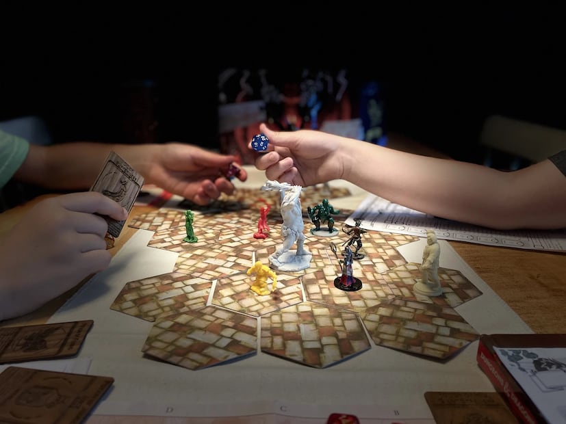 Tablero de Dungeons and Dragons. Foto: Libby Hanssen