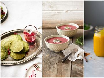 Hotcakes de espinaca y otras recetas saludables