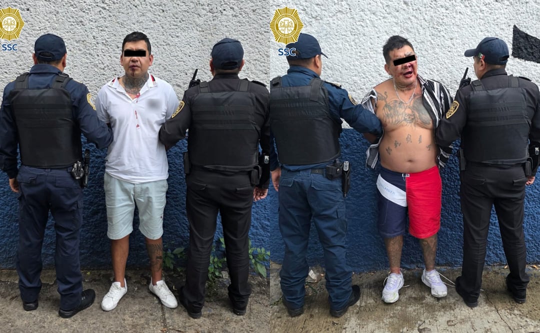 Detienen a dos hombres por presunta extorsión a vendedor de caldos en Miguel Hidalgo. Foto: Especial