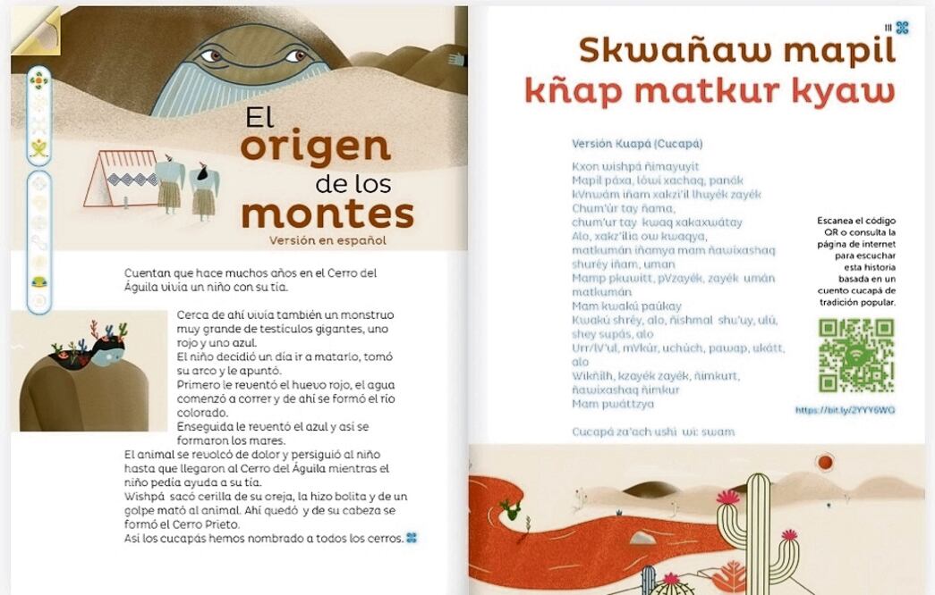 En los libros Múltiples lenguajes y Saberes para 1o. de primaria hay contenido para la enseñanza de la lectura y escritura con conceptos y definiciones redactadas de forma más apta para adultos que para los niños. Para las expertas, eso los hace libros enciclopédicos. Foto: Libro “Múltiples lenguajes”