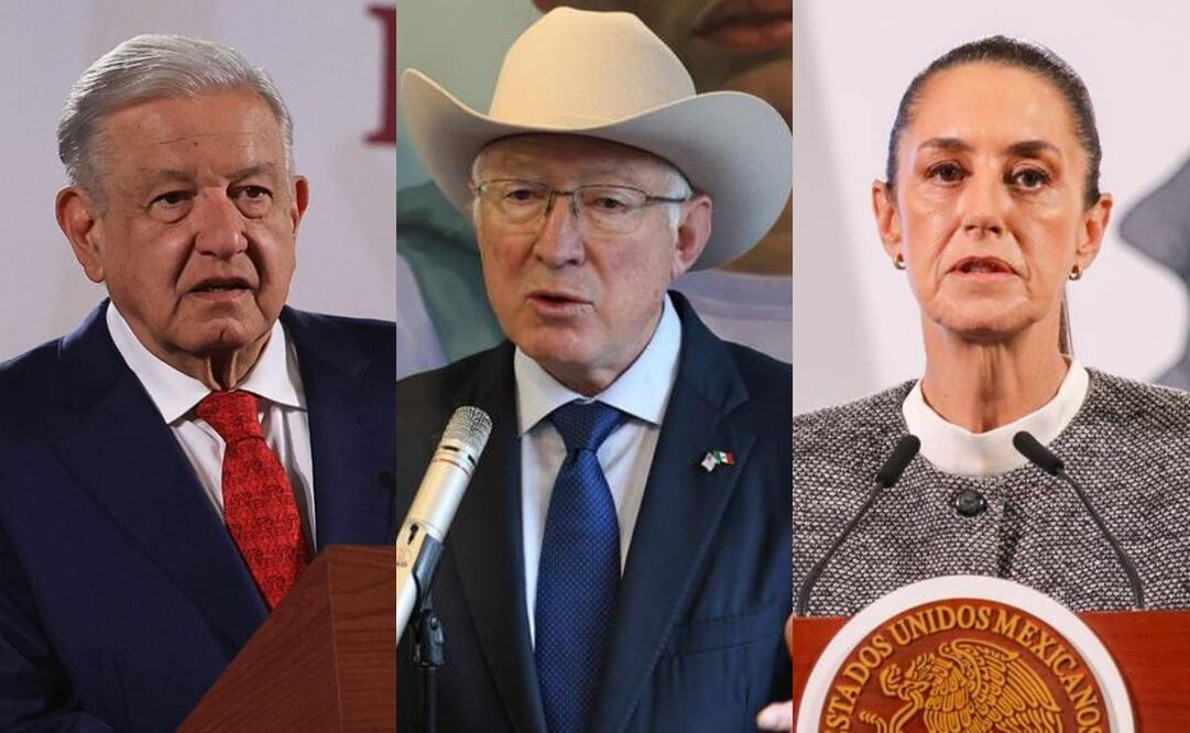 Ken Salazar tuvo polémicas al final del gobierno con el expresidente Andrés Manuel López Obrador y con la presidenta Claudia Sheinbaum Pardo. Fotos: Archivo EL UNIVERSAL