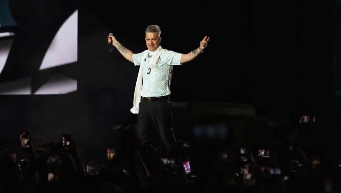 Ciudad de México. 14/05/2023. Presentación de Robbie Williams en el segundo día del festival de música Tecate Emblema. 
Foto: EL UNIVERSAL / Fernanda Rojas