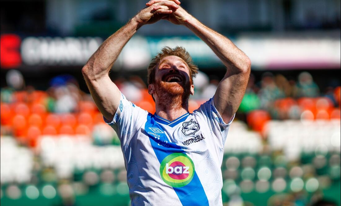 FERNANDO ARISTEGUIETA ANOTÓ EL GOL DEL TRIUNFO PARA EL PUEBLA ANTE LEÓN - FOTO: IMAGO7