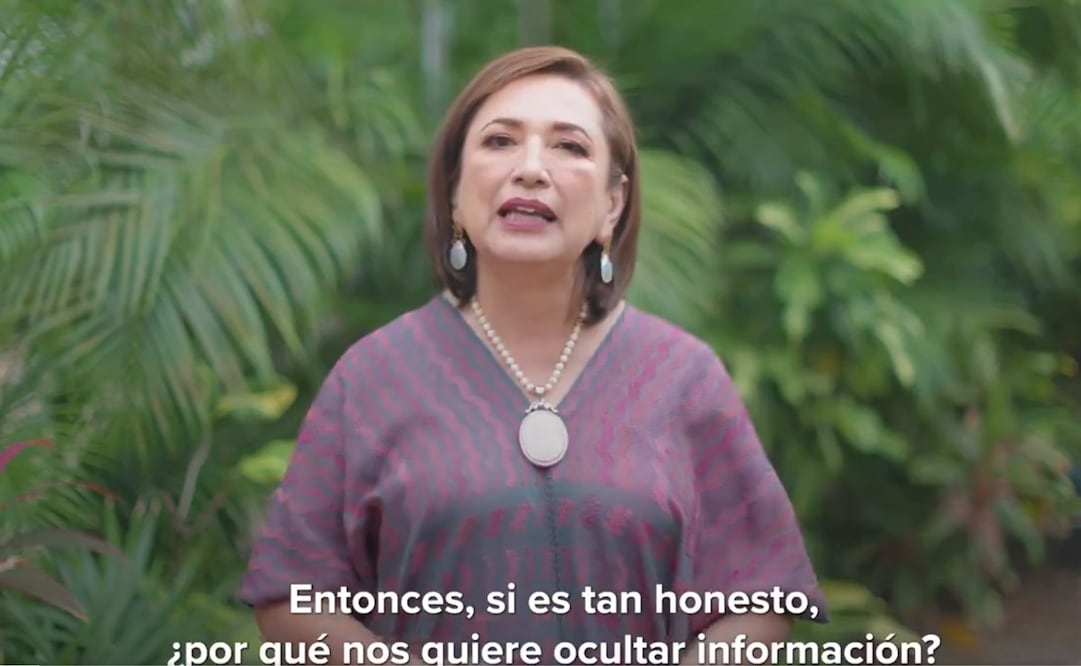 Xóchitl Gálvez, precandidata presidencial de “Fuerza y Corazón por México”. Foto: captura de pantalla