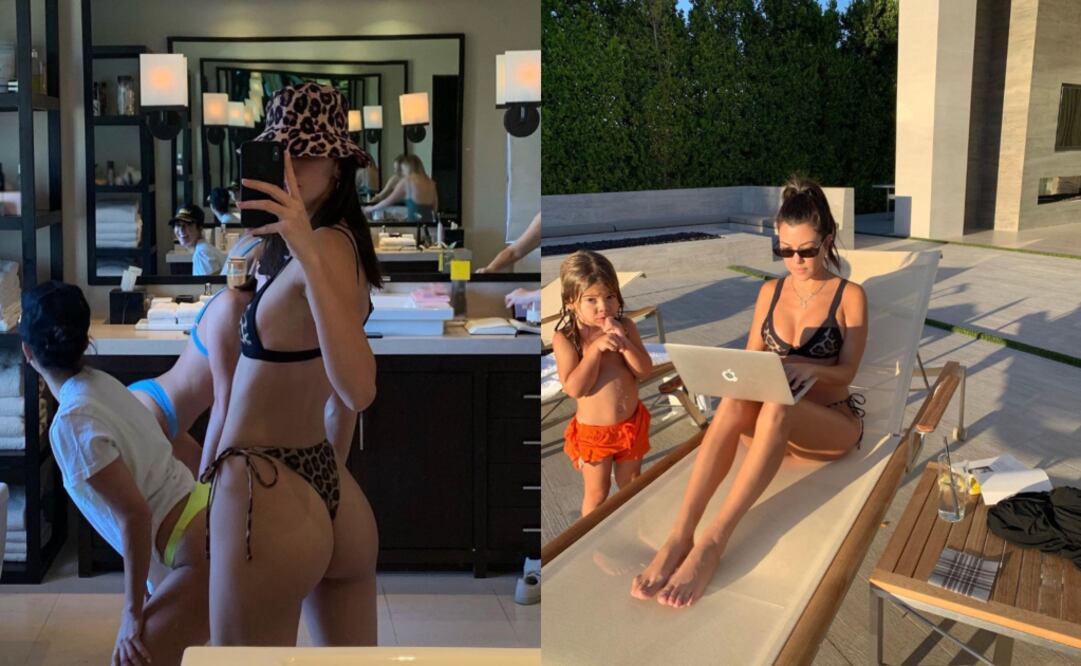 Kendall Jenner y Kourtney Kardashian se reunieron con la familia. Foto: Instagram