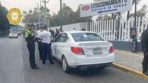 Tras operativo en Coyoacán, infraccionan a cuatro taxis
