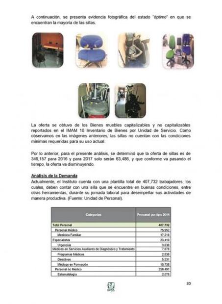 Cambiará IMSS sillas de hasta 37 años de uso