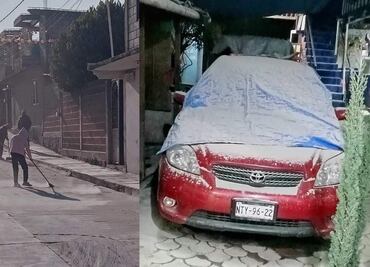 Por tercer día consecutivo, reportan caída de ceniza en regiones del Edomex cercanas al Popocatépetl