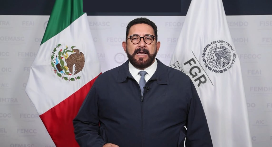 Ulises Lara López, fiscal especial en investigación de asuntos relevantes y vocero de la Fiscalía General de la República (FGR). Foto: Captura de pantalla