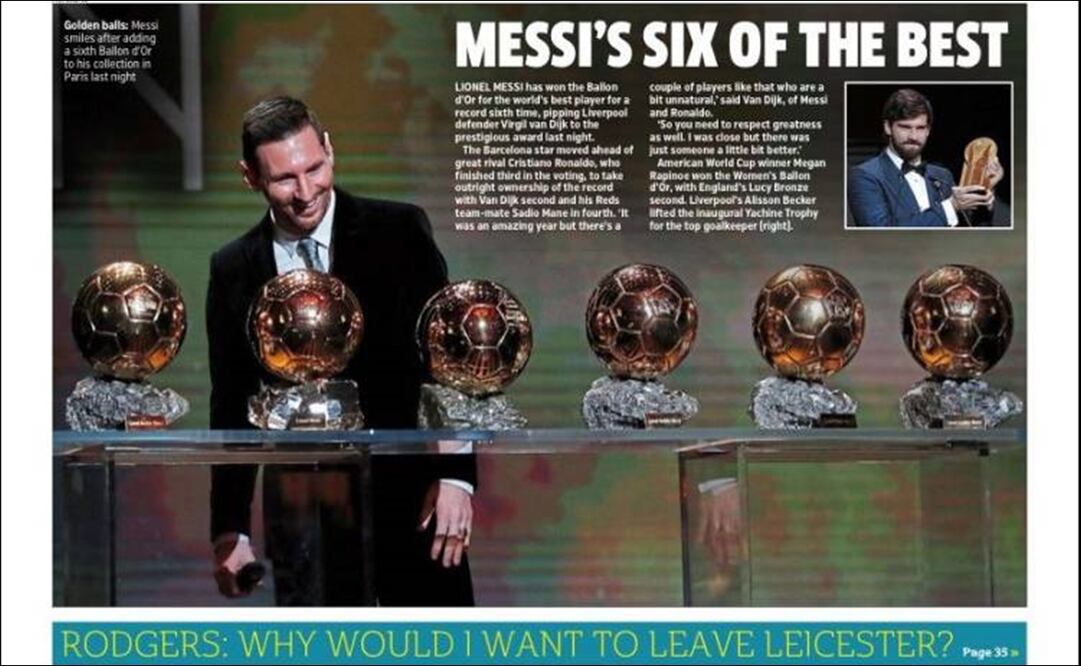 Portadas sobre Messi. Foto: Especial