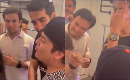 VIDEO: Checo Pérez se echa palomazo con Remmy Valenzuela ¿Lo regañó su esposa?