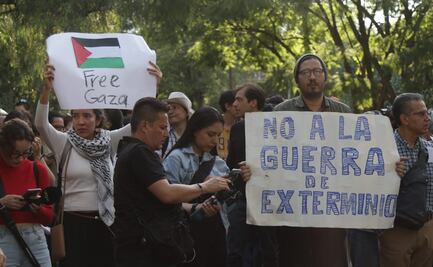 ONGs protestan frente a la Embajada de Israel contra la acción militar en Palestina