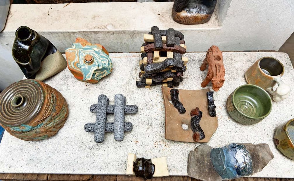 Las piezas de cerámica son creadas a alta temperatura y se utilizan materiales locales del municipio de Chimalhuacán, Estado de México. Foto: Hugo Salvador/EL UNIVERSAL