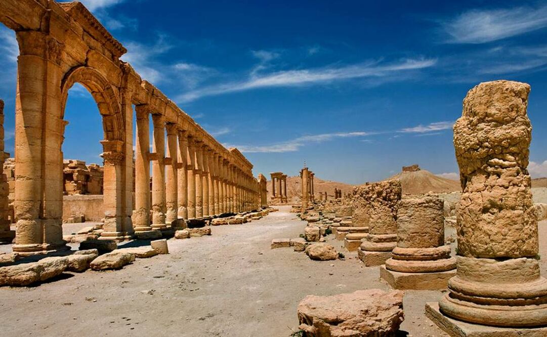 La idea es que sin continúa la devastación del patrimonio cultural de Siria, Irak y Libia al menos exista un modelo realizado con escáner 3D. FOTO: AP.