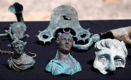 Hallan hundido tesoro de reliquias y monedas de época de Constantino el Grande