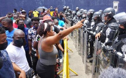 INM reprueba que migrantes se cosan los labios para exigir libre tránsito en el país 