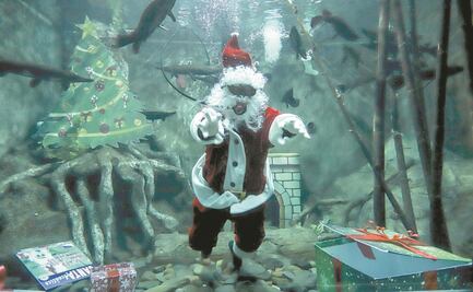 En Navidad submarina, Santa deja trineo