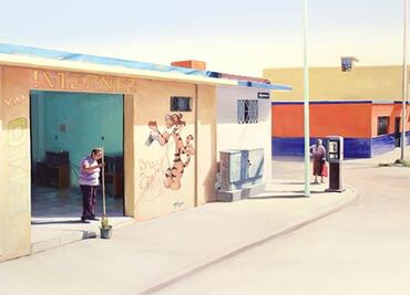 Sin conocer México, artista coreana “recupera” paz de las calles de Durango