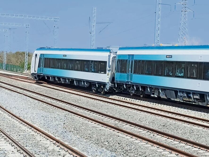 El pasado lunes el Tren Maya descarriló debido a una falla en la vía férrea en un tramo ubicado en Yucatán donde la ASF había reportado deficiencias. Archivo El Universal